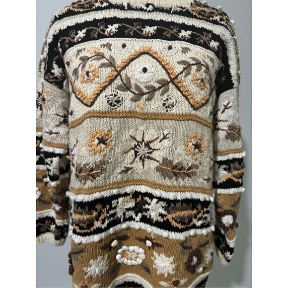 Jennifer Reed fall sweater knitted by hand M - Picture 6 of 8